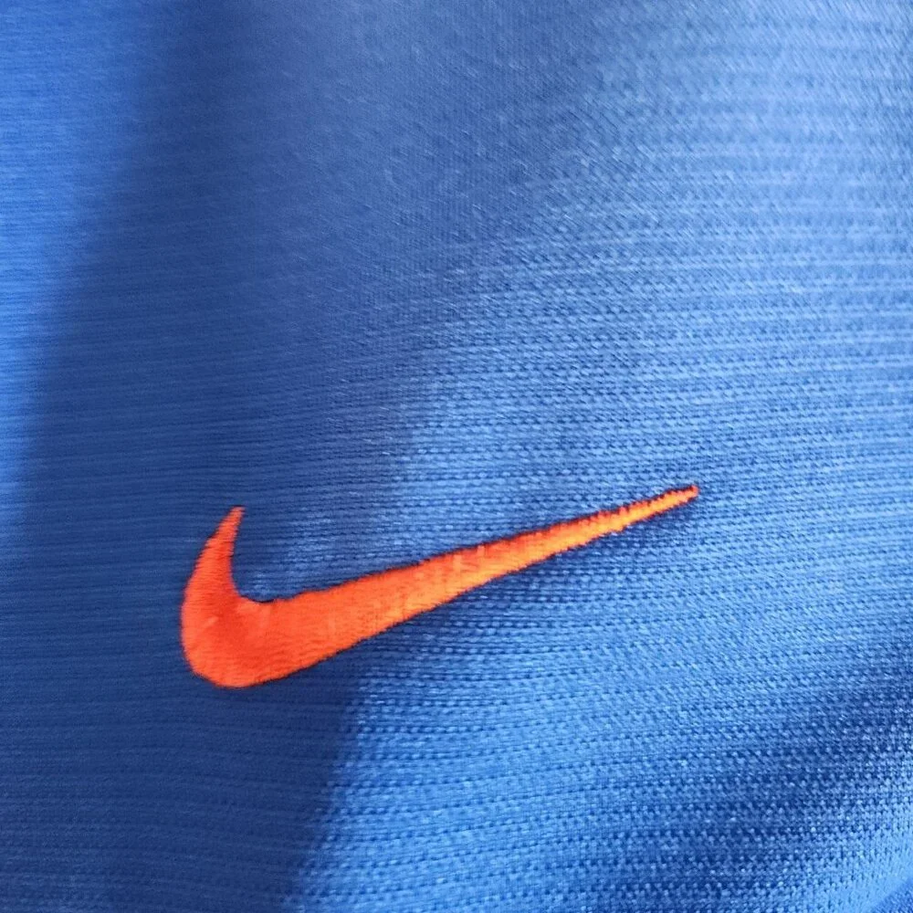Nike Therma Football Sideline 1/2 Zip Pullover Royal Blue‎ Orange Mens Large NEW